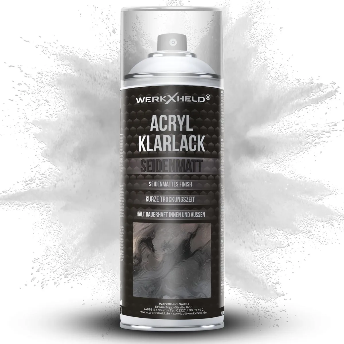WerkXheld Sprühlack 400ml – Klarlack seidenmatt