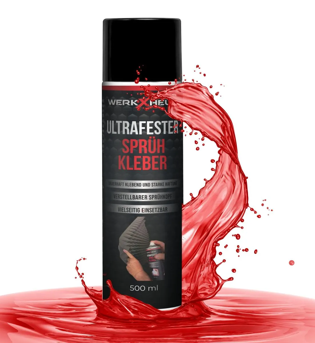 WerkXheld 500ml Sprühkleber Dachhimmel – 500 ml